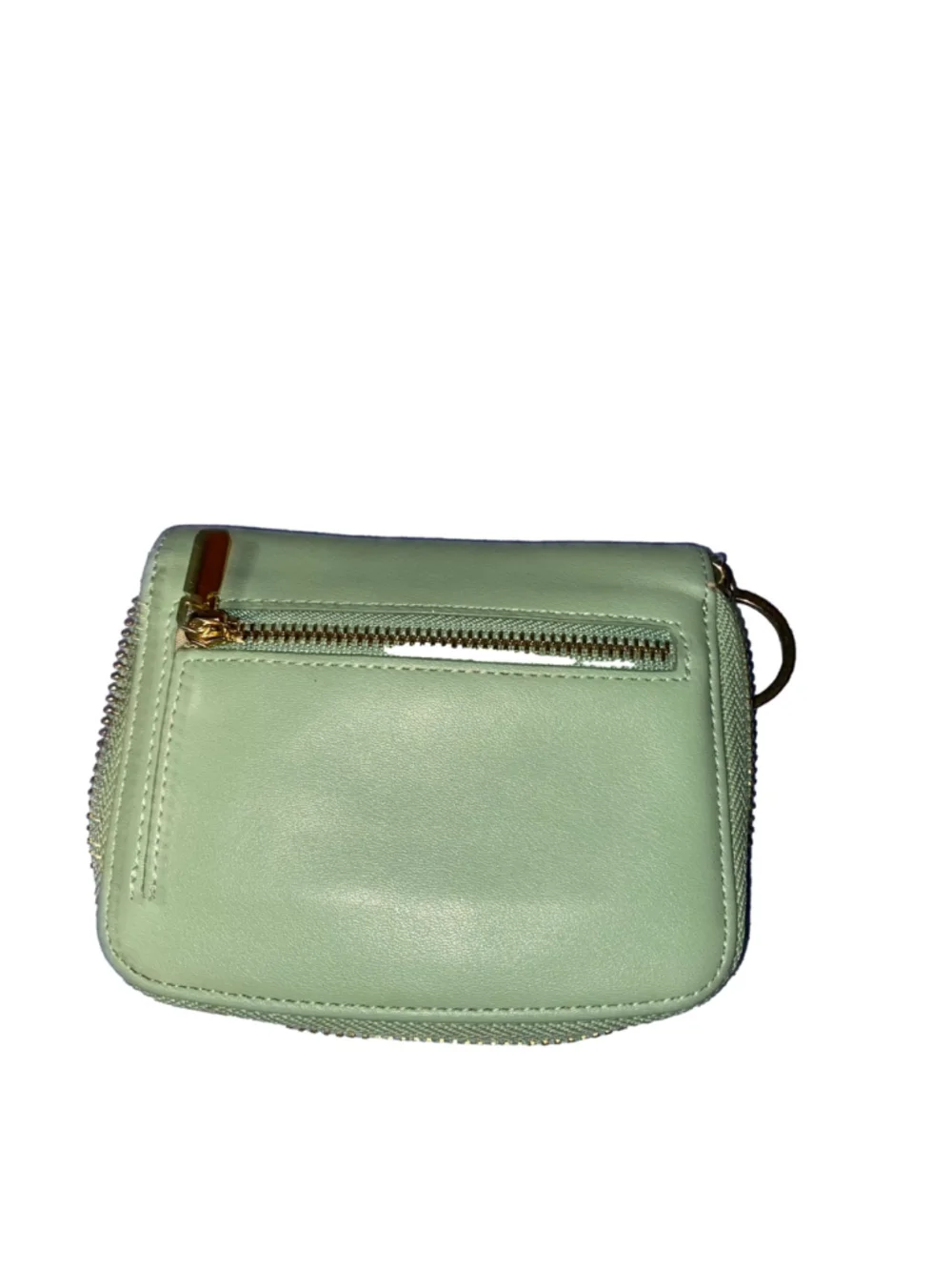 Women's Vulkitty Wallet Avocado Green Gold Zippered Coin Purse
